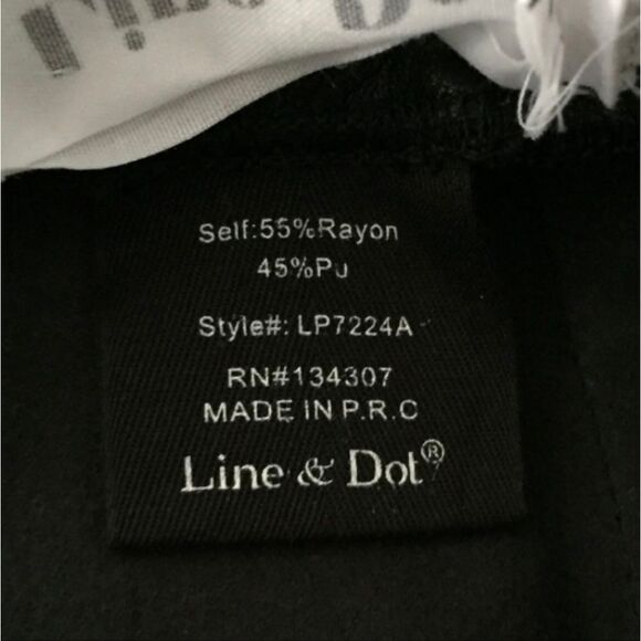 Black corset vegan leather leggings - Picture 8 of 8